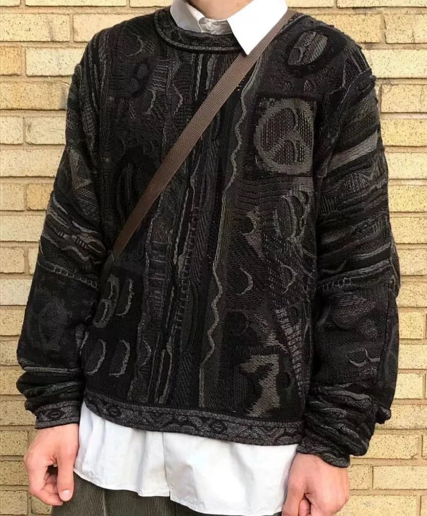 Custom Clothing Pullover Sweater for Men Women Oversized Crewneck Sweater Vintage Knitting Jacquard Knitted Sweater