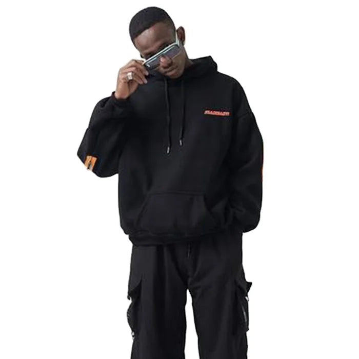 Premium Designer Men's Plus Size Hoodies with Custom Logo Heavyweight Autumn Streetwear Featuring Letter Pattern Hooded Collar
