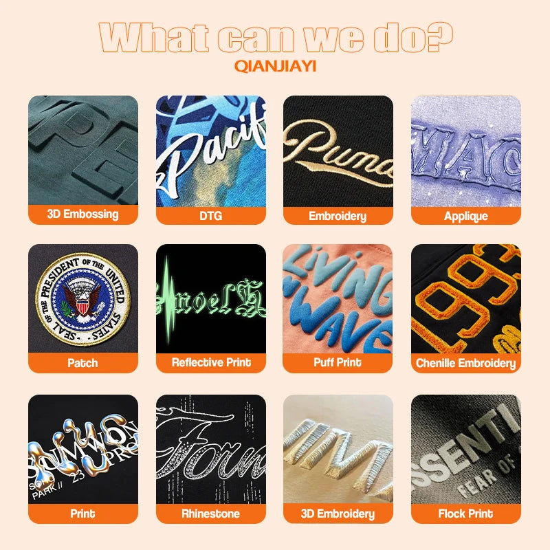 Custom Stitching Embroidered Cut High Quality 100% Cotton Heavyweight 500 Gsm Full Sleeve Print Men's Patch Pullover Hoodies