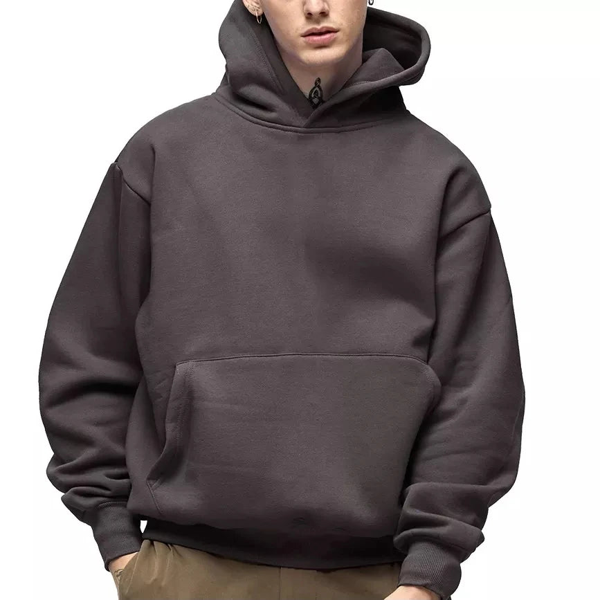 Wholesales Athletic High Quality Winter Embroidered Various Colored 100% Cotton Streetwear Regular Fit Heavyweight Mens Pullover