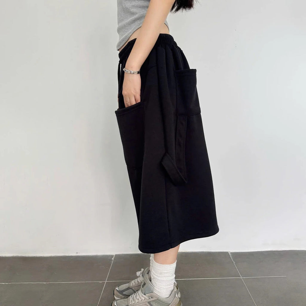 Summer Streetwear Solid Plain Dyed 100% Cotton Casual Unisex Jorts Lightweight Breathable Eco-Friendly Shorts for Outdoor Use