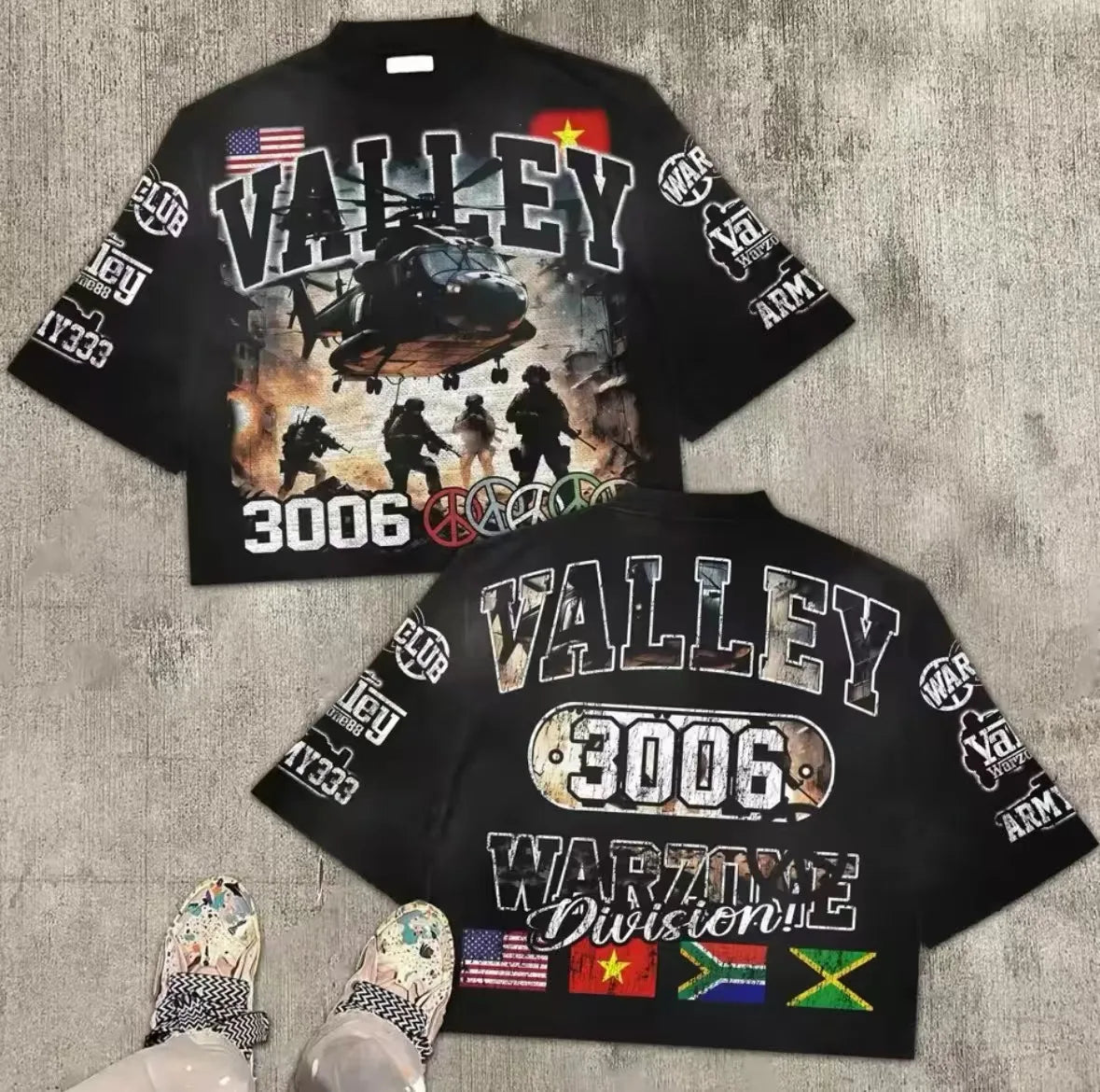 Distressed Vintage Acid Wash Solid 100% Cotton Digital Print Graphic Oversize Boxy Fit Regular Men's T-Shirt