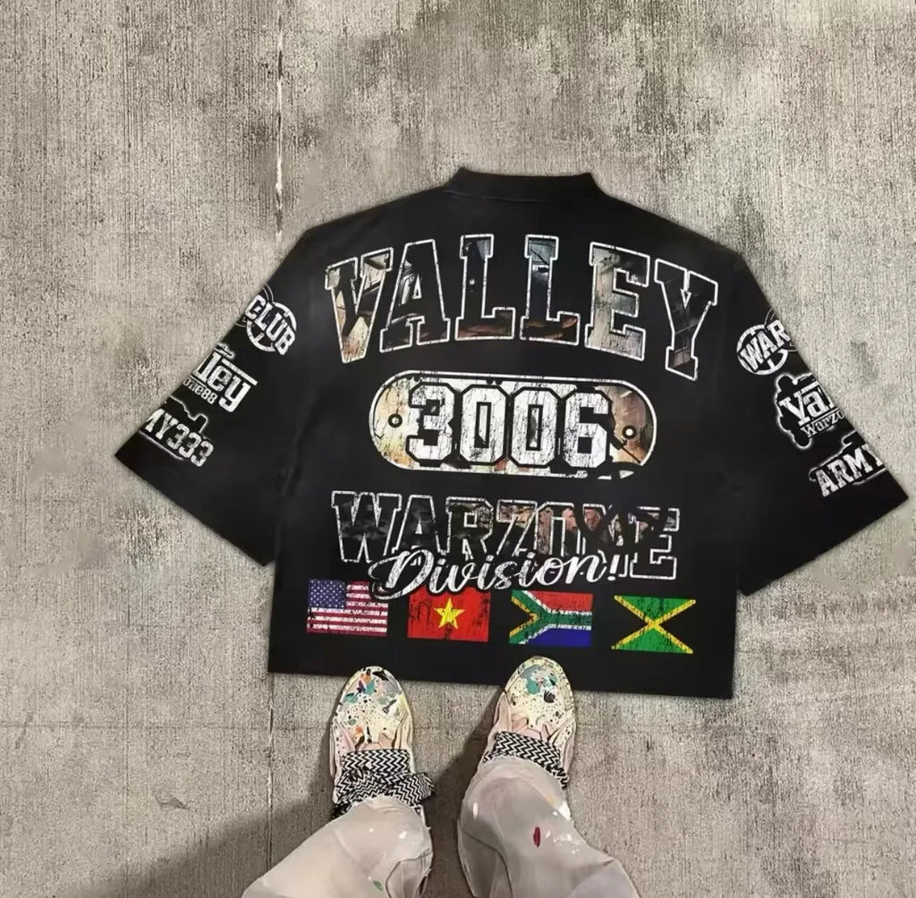Distressed Vintage Acid Wash Solid 100% Cotton Digital Print Graphic Oversize Boxy Fit Regular Men's T-Shirt