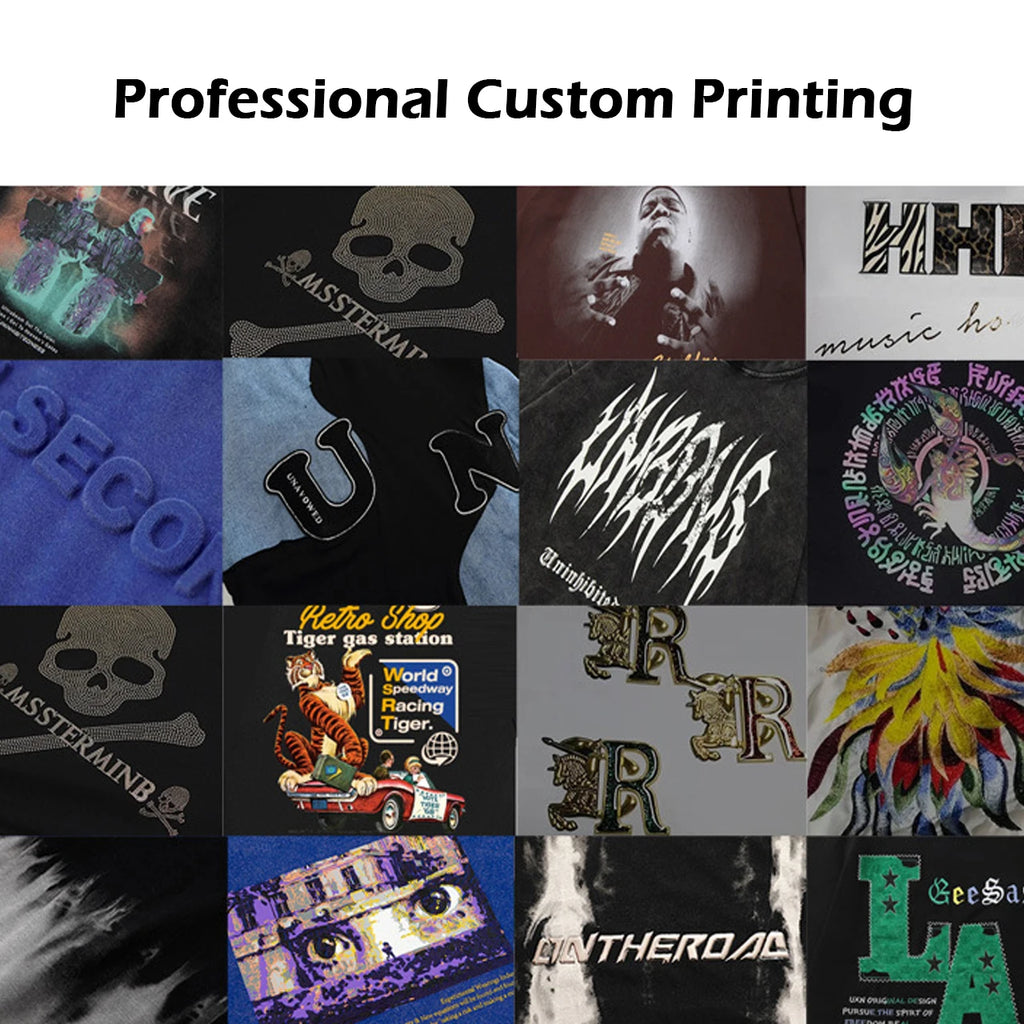 Blank 100% Cotton T-shirt Boxy Luxury Drop Shoulder Heavyweight 320 Gsm Thick High Collar Custom logo t Shirts for Men