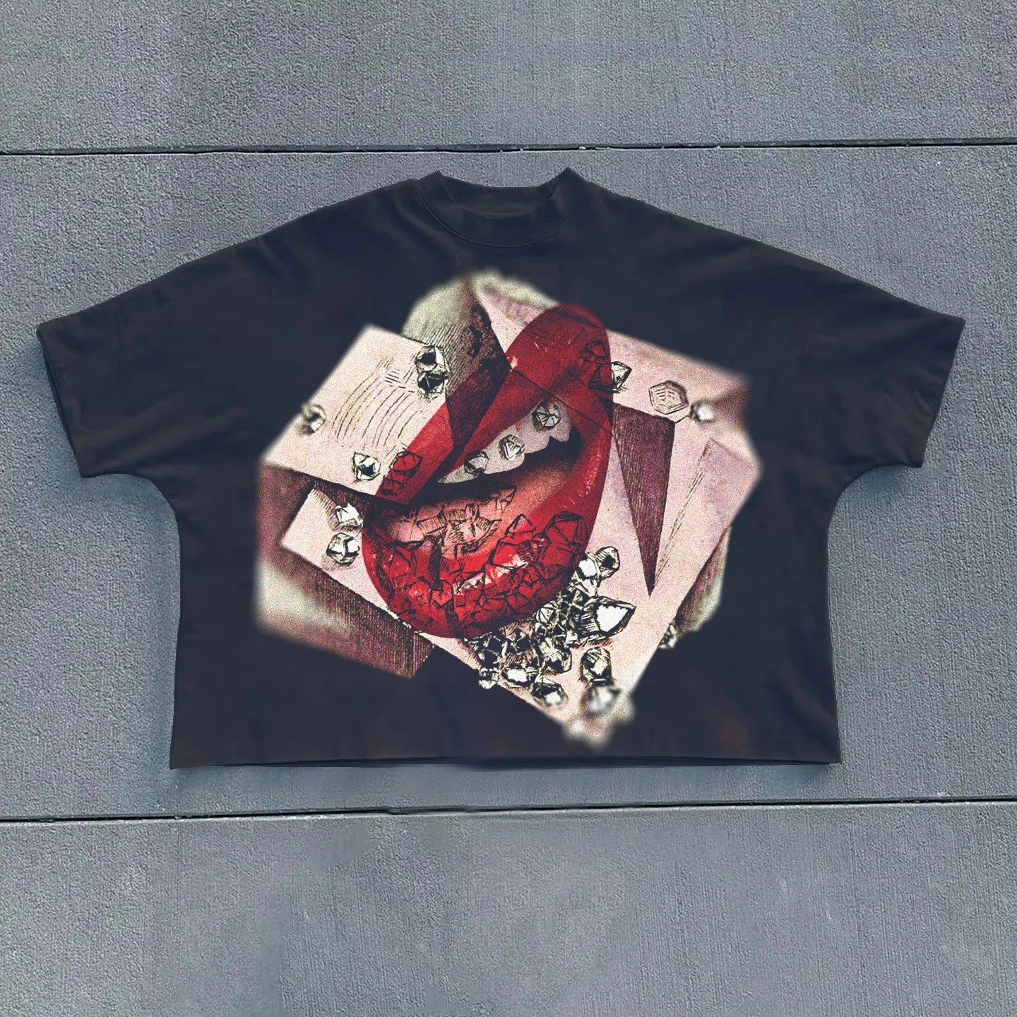 Custom Manufacturer Graphic Tee Drop Shoulder Vintage Cropped Boxy Oversized T Shirt