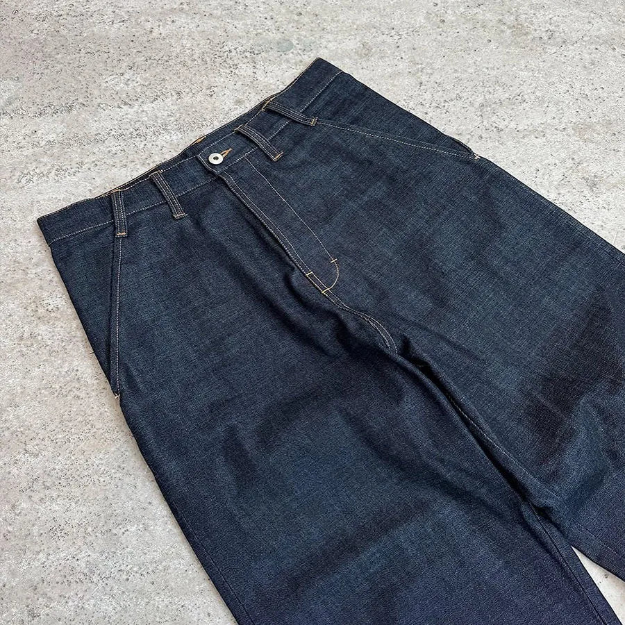 Custom Raw Selvedge Denim Jeans Men Straight Fit Jeans Pants for Men
