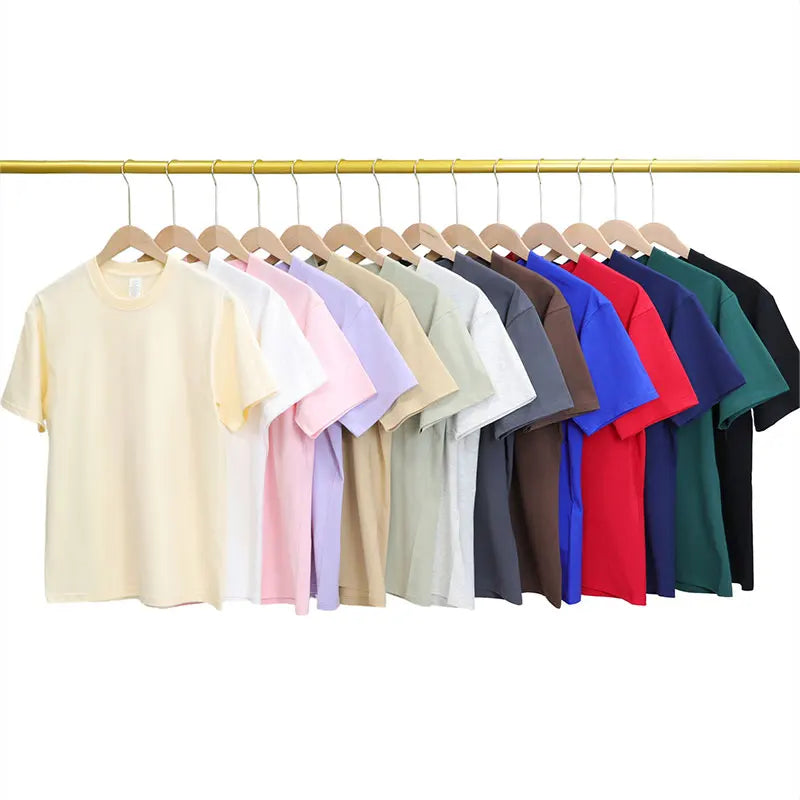 High Quality 230gsm 100% Cotton Oversized Men's Unisex Street Style Short Sleeve T-shirt with Custom Logo Puff Printing