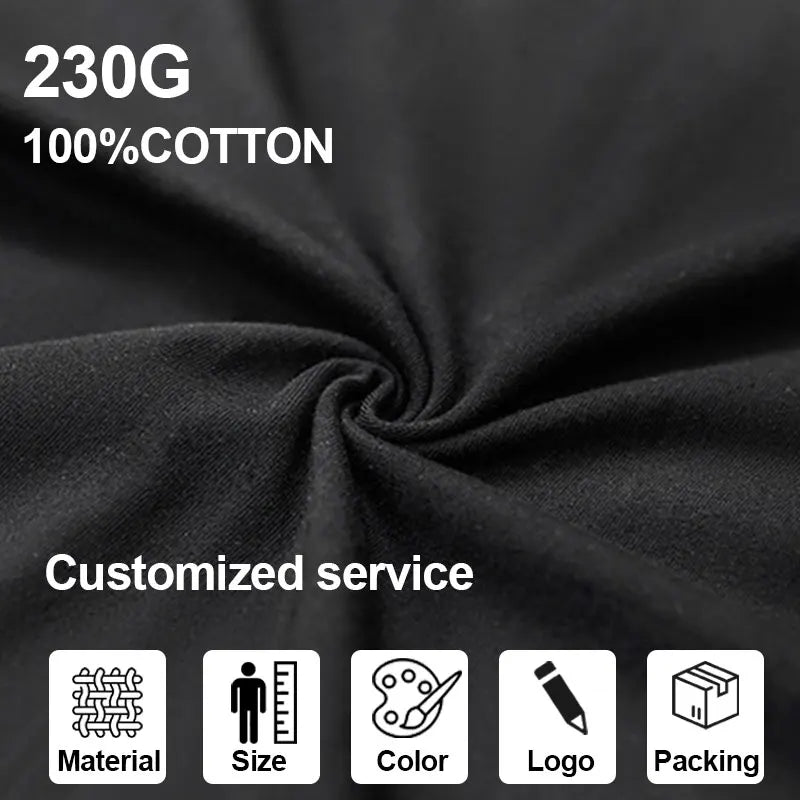 High Quality 230gsm 100% Cotton Oversized Men's Unisex Street Style Short Sleeve T-shirt with Custom Logo Puff Printing