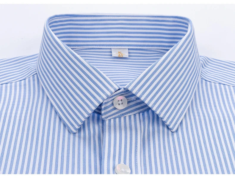 High End Chemise Homme Long Sleeved 100%Cotton Men's Shirts Anti Wrinkle Ready to Wear DP Ironing Business Professional ODM