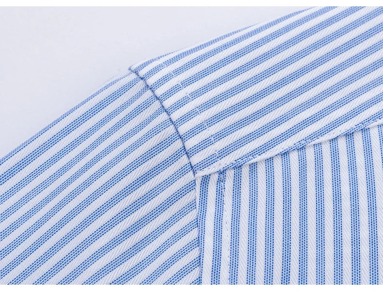 High End Chemise Homme Long Sleeved 100%Cotton Men's Shirts Anti Wrinkle Ready to Wear DP Ironing Business Professional ODM