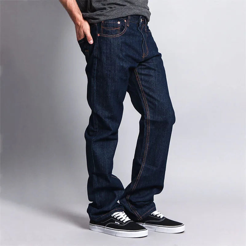 Custom Men's Casual Jeans Straight Fit Raw Selvedge Denim Jeans for Men Jeans Pants High Quality