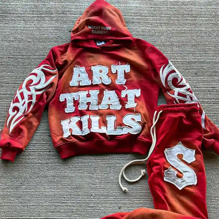 Custom French Terry Embroidered Faded Boxy Hoodie | OEM/ODM