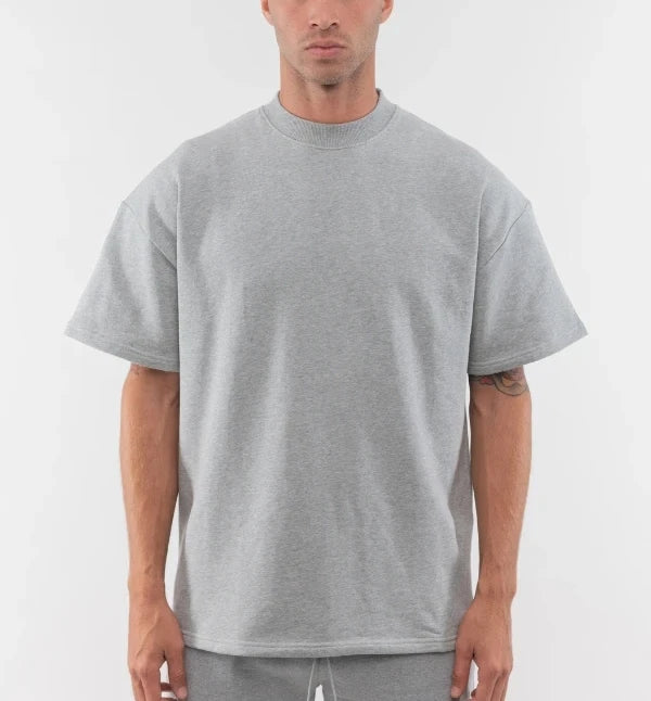 Custom Heavy Plain 100% Cotton Drop Shoulder Oversized T-shirts for Men Blank Heavyweight Oversized Boxy t Shirt Manufacturer