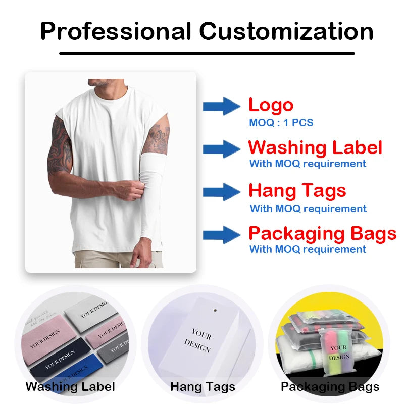 Summer Fashion Breathable Knitted Casual Loose Plus Size Solid Color O-neck Sleeveless Sweat-wicking Gym Men's Tank Tops