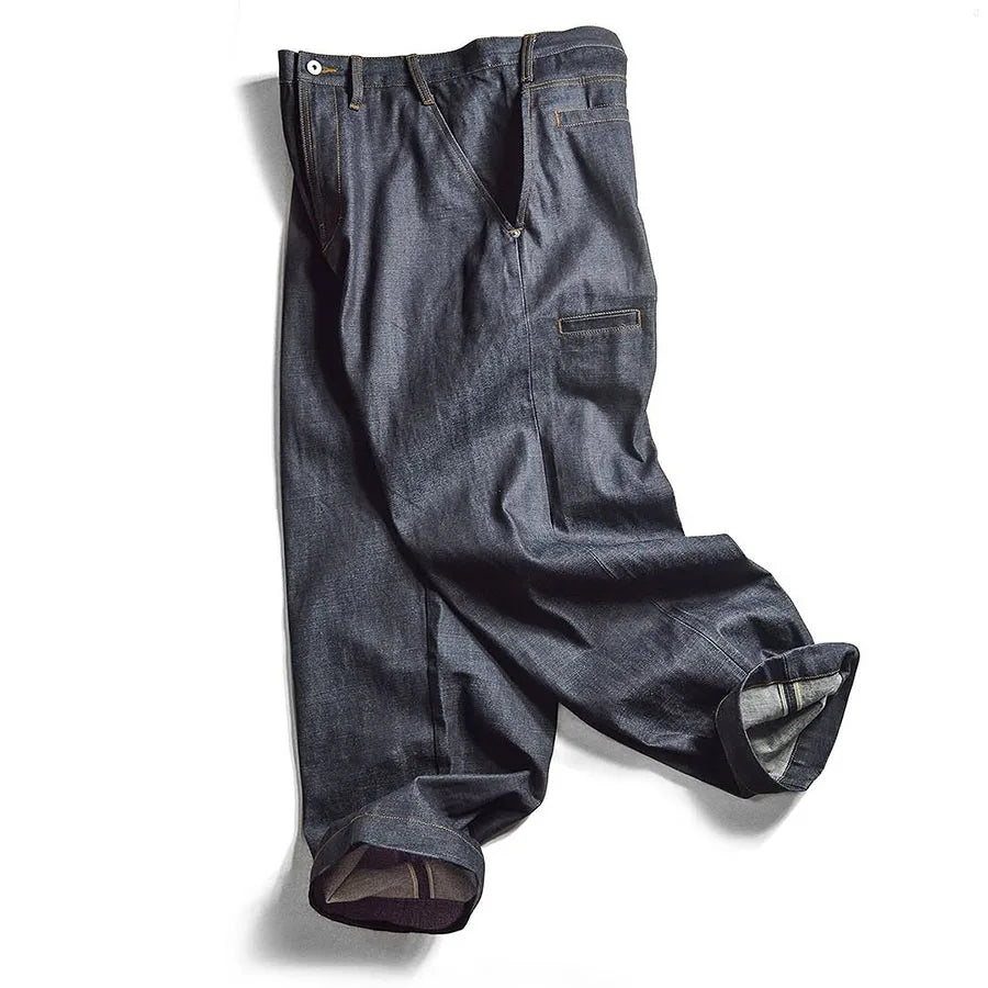 Custom Raw Selvedge Denim Jeans Men Straight Fit Jeans Pants for Men
