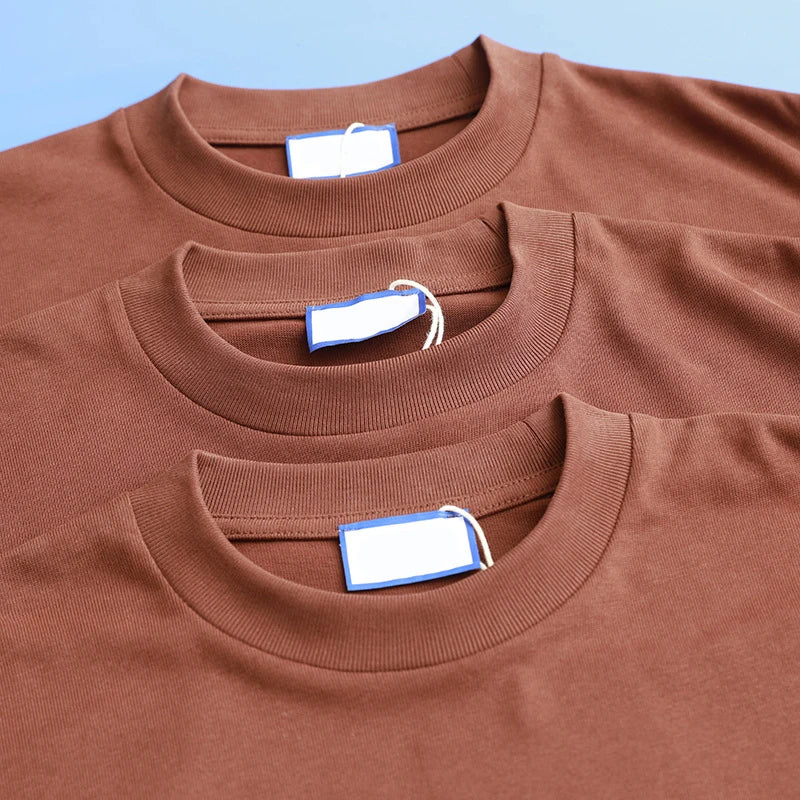 Wholesale Blank t Shirt Oversized Men 400G Heavyweight T-shirt  for Men Plain Tshirt Hight Quality