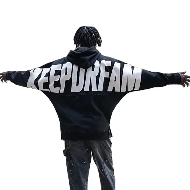Custom Men's Streetwear Hoodie Sweatshirt Drop Shoulder Design Logo 100% Organic Cotton Worsted Letter Autumn Hooded Clothing