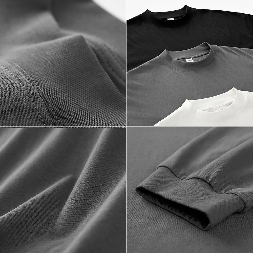 Custom Streetwear Pima Cotton T Shirts Custom Blank Tshirt Manufacturer Oversize Drop Shoulder T Shirt Men