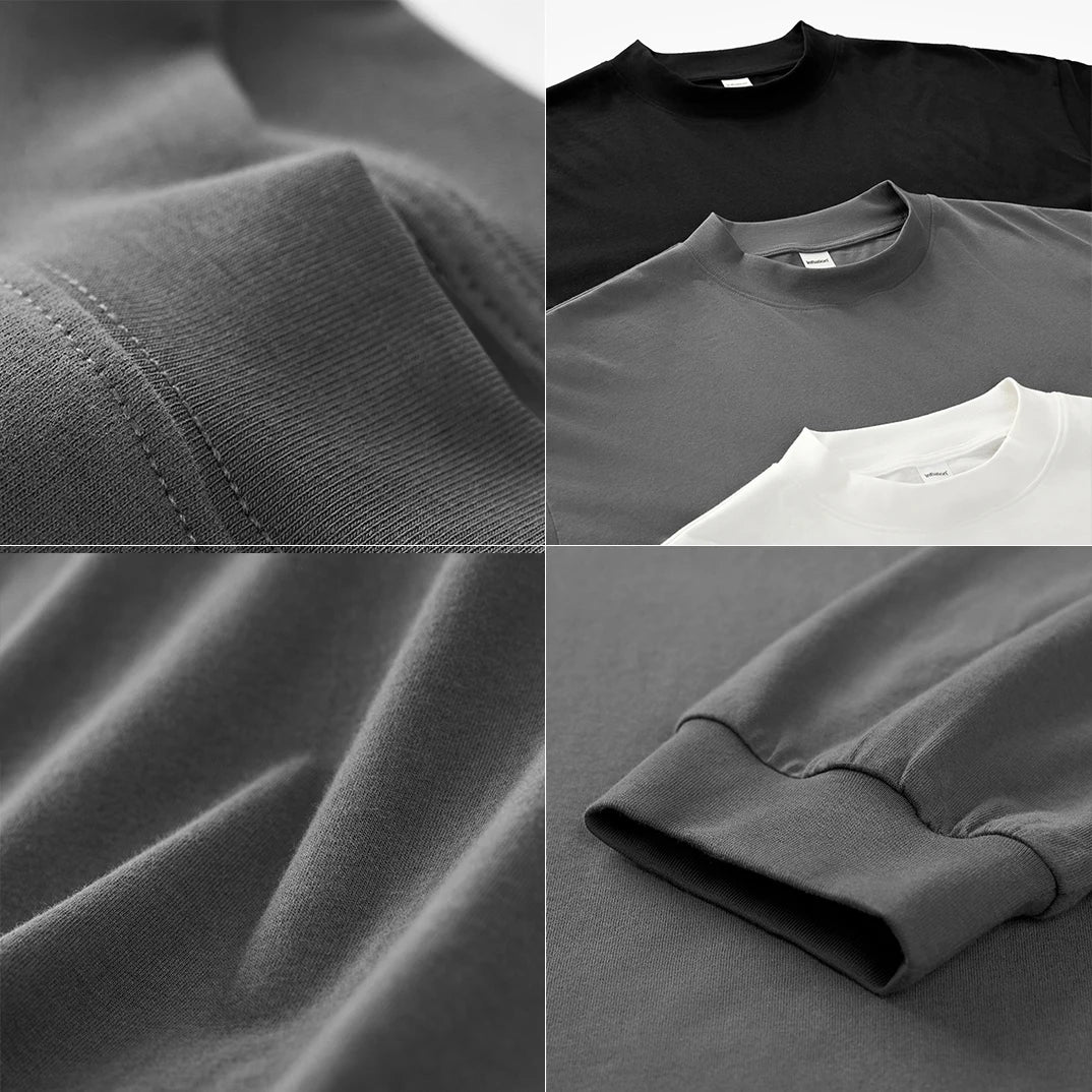 Custom Streetwear Pima Cotton T Shirts Custom Blank Tshirt Manufacturer Oversize Drop Shoulder T Shirt Men