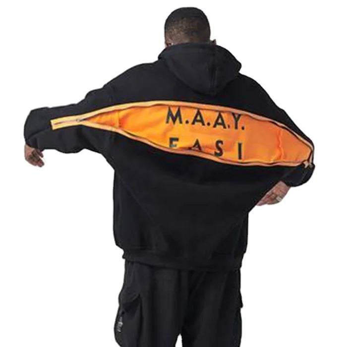 Premium Designer Men's Plus Size Hoodies with Custom Logo Heavyweight Autumn Streetwear Featuring Letter Pattern Hooded Collar