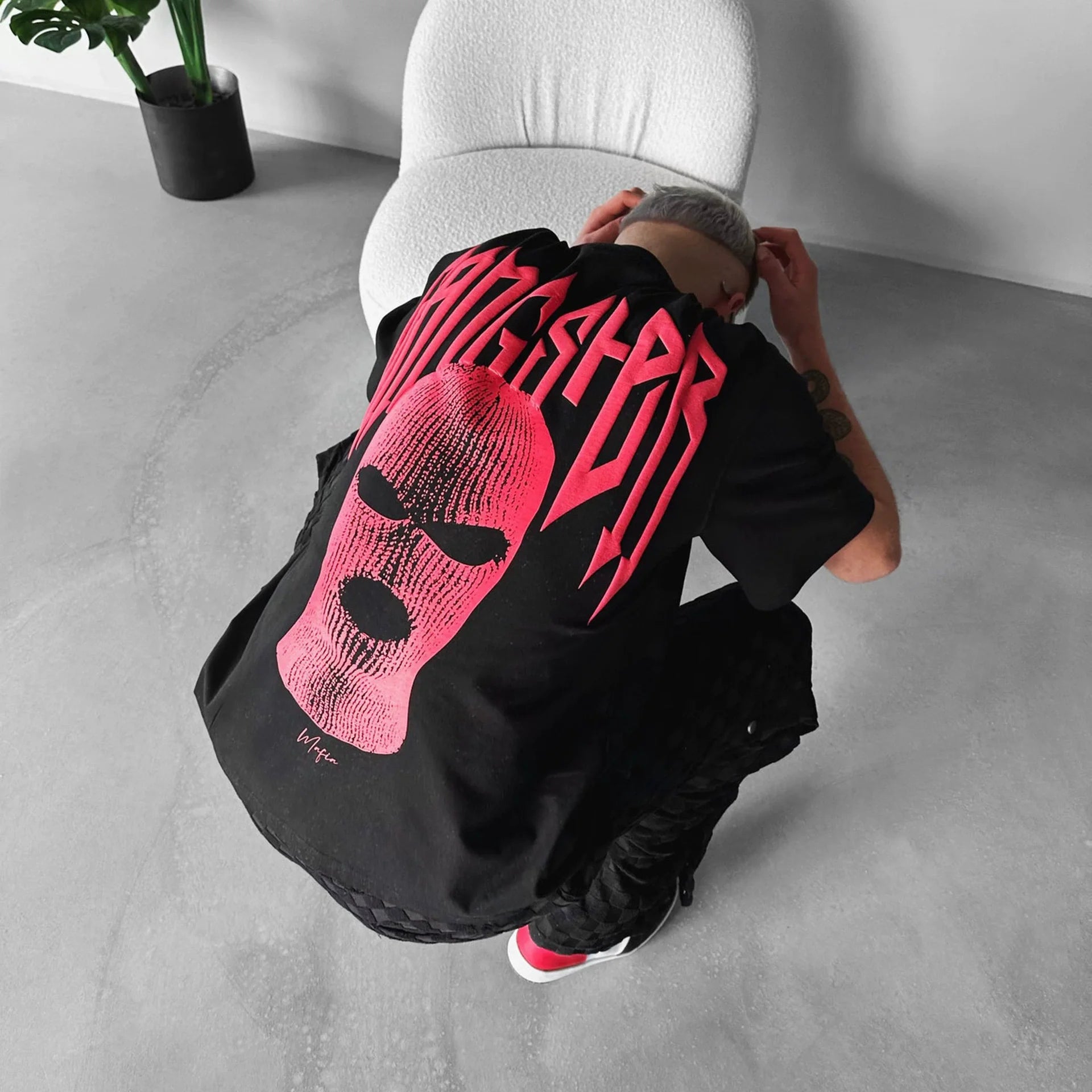 Custom 300 Gsm Printed T-shirts Heavy Weight Graphic 3d Puff Screen Printing Oversized Dropped Shoulder Streetwear Tshirts Men