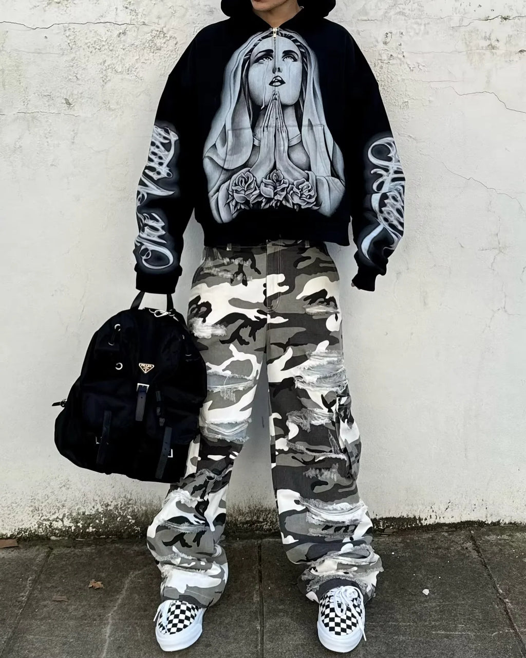 Wholesale Custom Acid Washed Hoodie High Quality Heavy Weight Thick Cotton Oversized DTG Printed Embroidered Zip Hoodie Winter