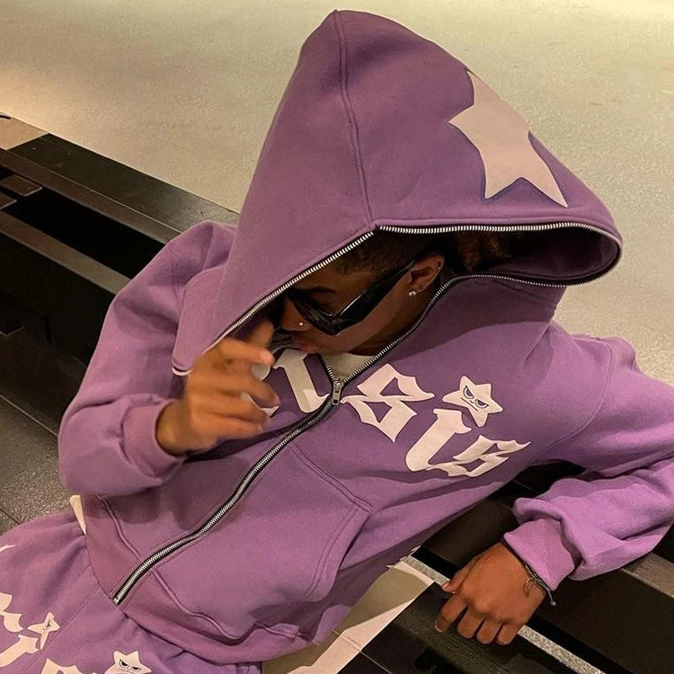 Men's Full Zip Hoodie Custom Logo Design Custom Printing 100% Cotton Oversize Heavyweight Zipper ODM Eco-Friendly Anti-Pilling
