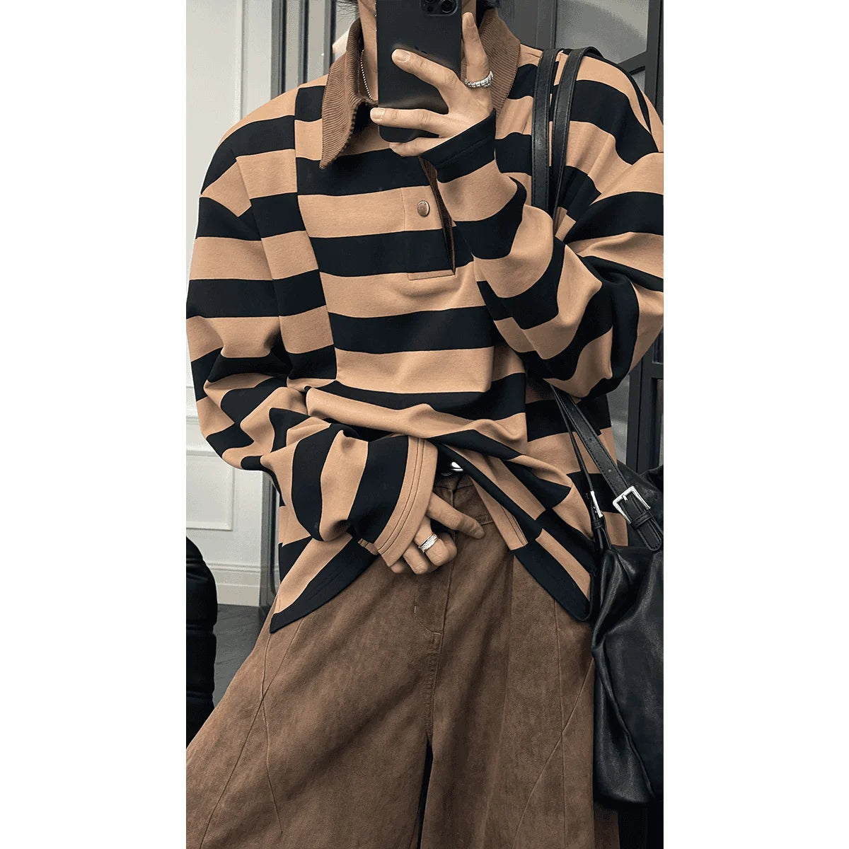 Customizable Anti-Wrinkle Print Men's Stripes for Shirt 100% Cotton Regular Boxy Rugby Short Sleeve