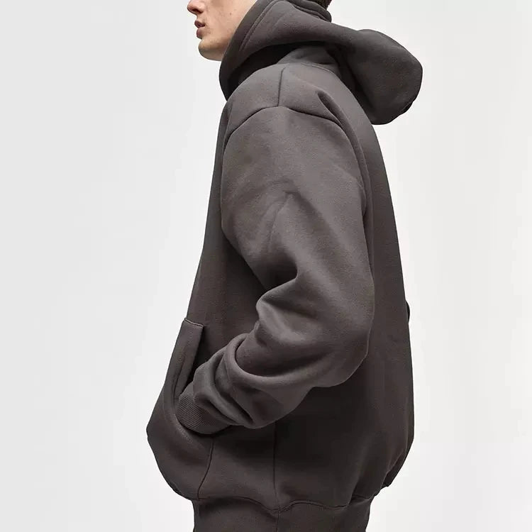 Wholesales Athletic High Quality Winter Embroidered Various Colored 100% Cotton Streetwear Regular Fit Heavyweight Mens Pullover