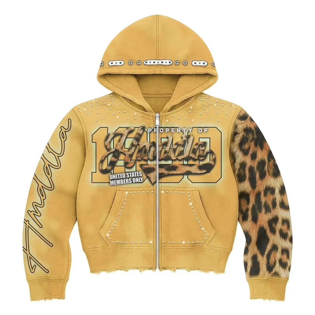 100% Cotton Heavyweight Vintage Streetwear Oversized Hoodie-Eco-Friendly Unisex Spring Customizable Printed Optional Applique