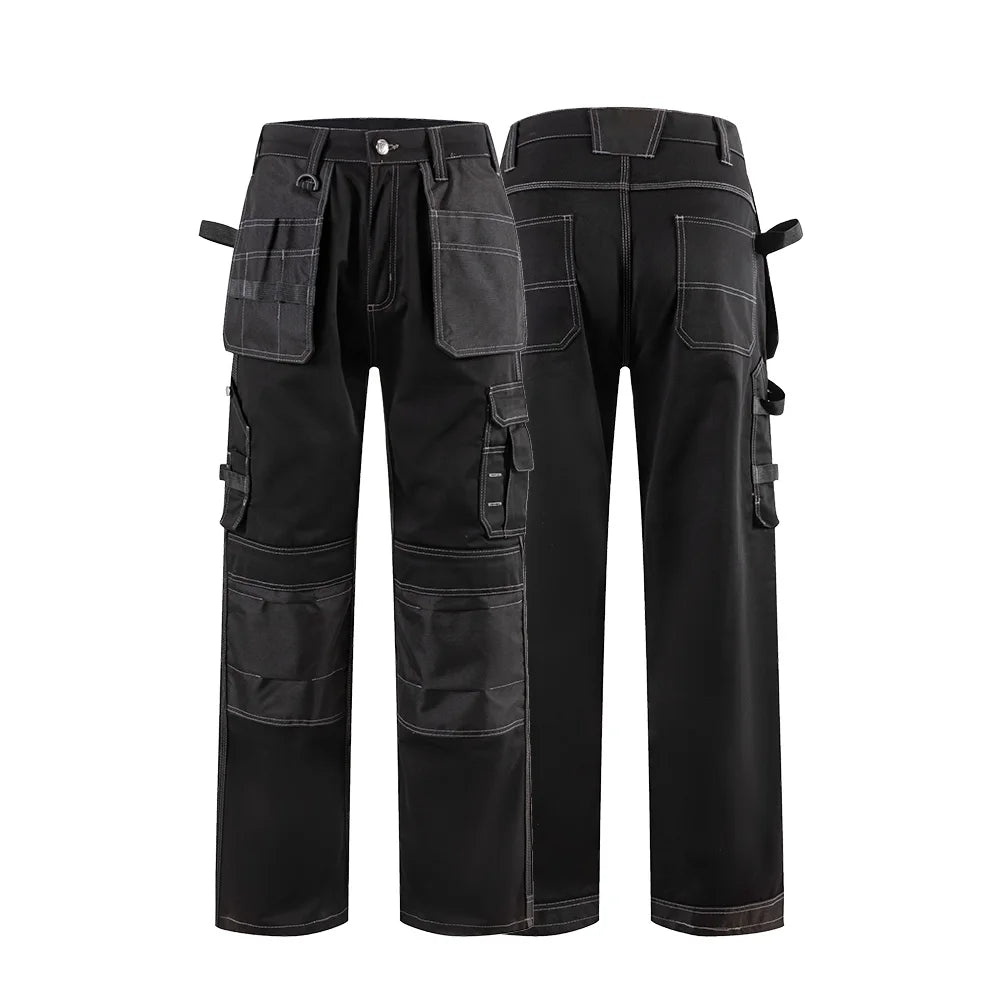 Heavy-Duty Polyester Windproof CE Certified Unisex Workwear Cargo Work Pants