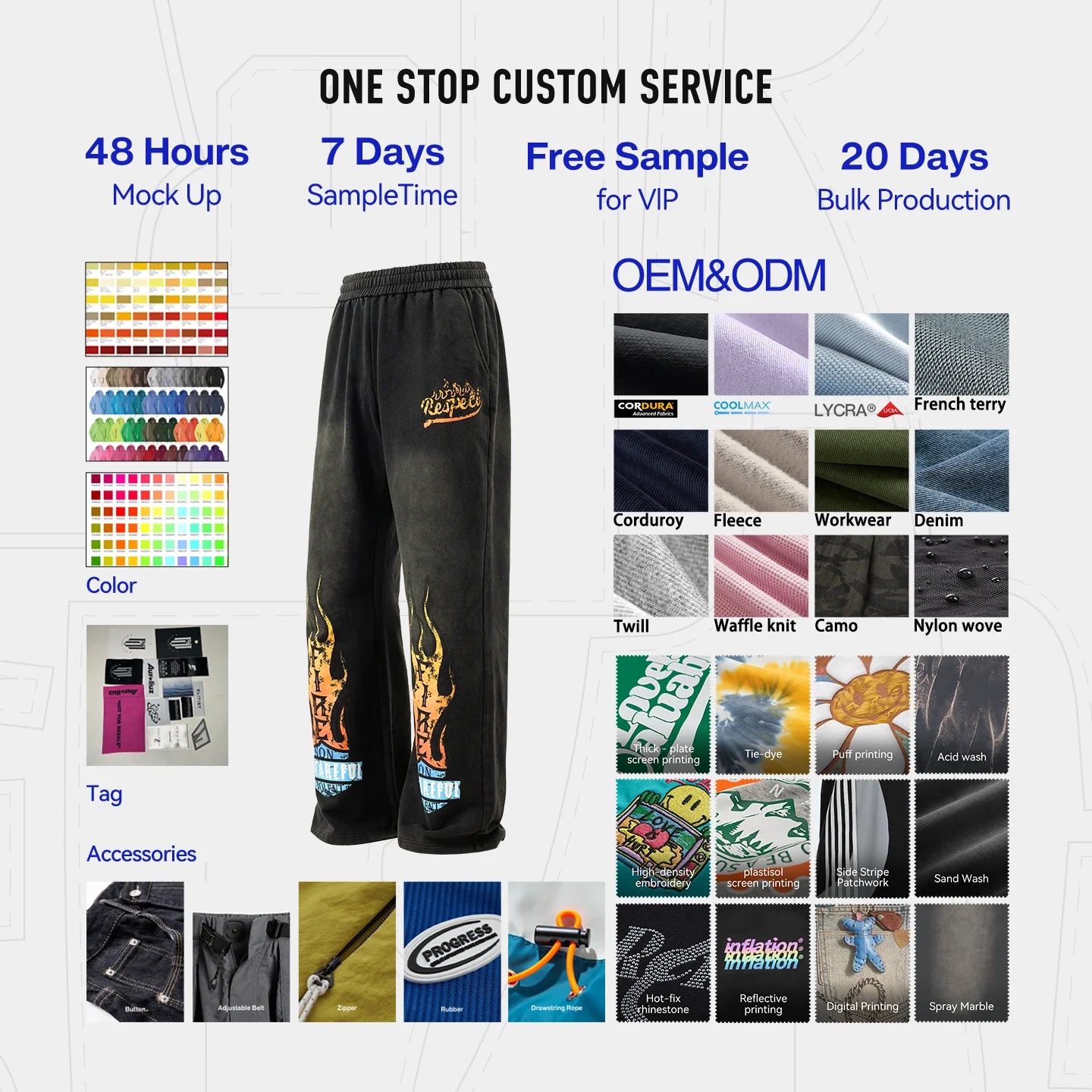 Custom 500 Gsm 100% Cotton Eco-Friendly Heavyweight Ripped Corduroy Hip Hop Sweatpants Baggy Blank Men