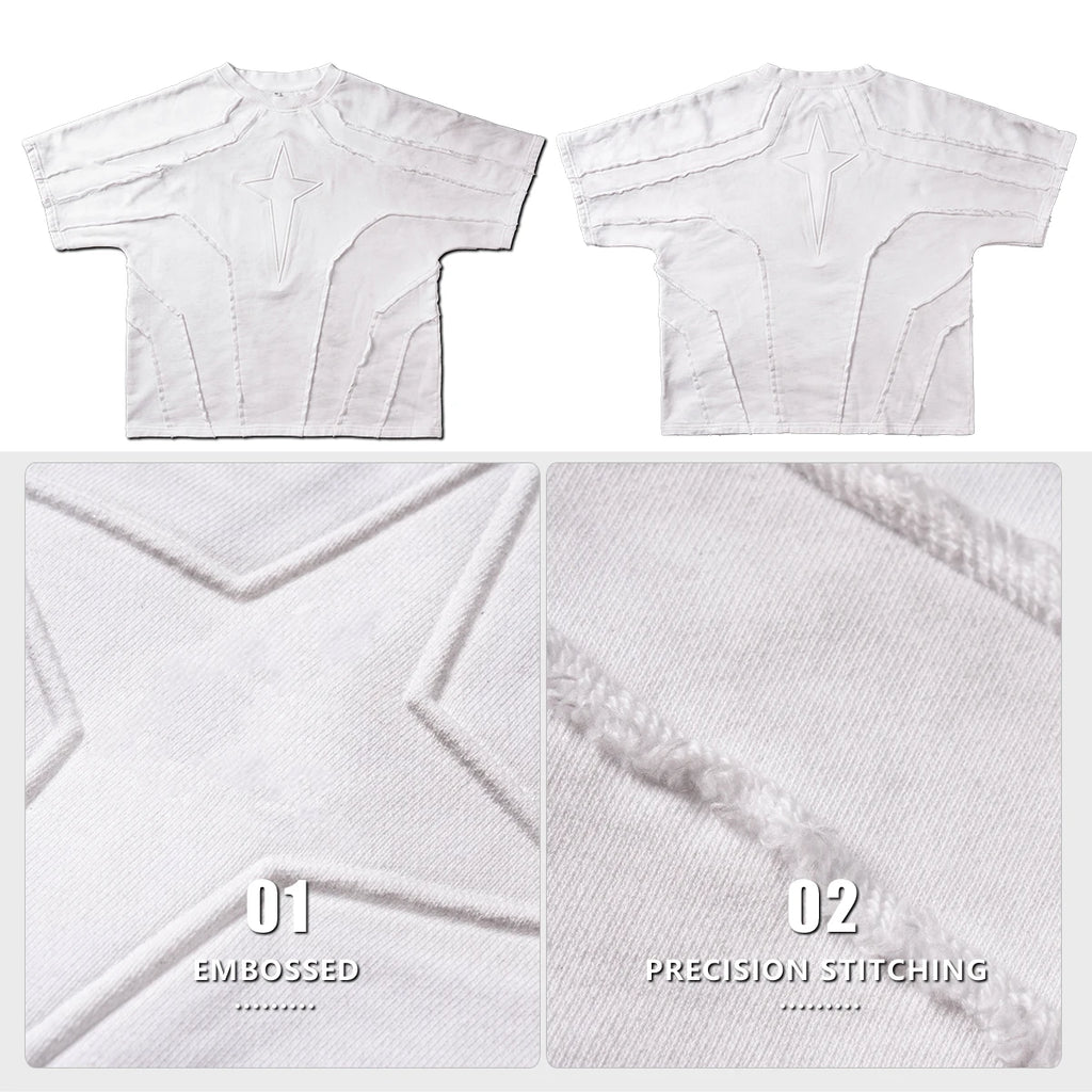 2025 New Men's 100% Cotton T-Shirt 300gsm Oversized Digital Printing Eco-Friendly Breathable Custom Heavyweight