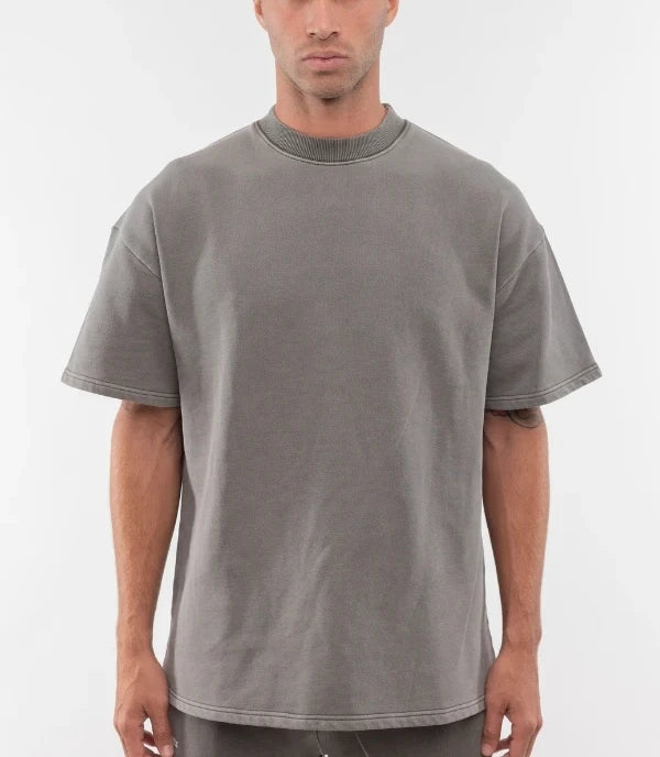 Custom Heavy Plain 100% Cotton Drop Shoulder Oversized T-shirts for Men Blank Heavyweight Oversized Boxy t Shirt Manufacturer