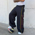 Custom Men's Baggy Stacked Windbreaker Pants Sweatpants for Men Nylon Spandex Track Pants Manufacturer