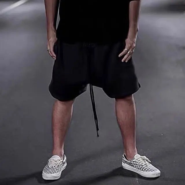 Custom Casual Long Drawstring French Terry Heavy Mens Unisex Fleece Cotton Breathable Eco-Friendly Training Athletic Shorts