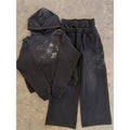 Custom Heavyweight Oversized Sweatsuit Stacked Sweatsuits Men 600gsm Custom Matching Sweatsuit