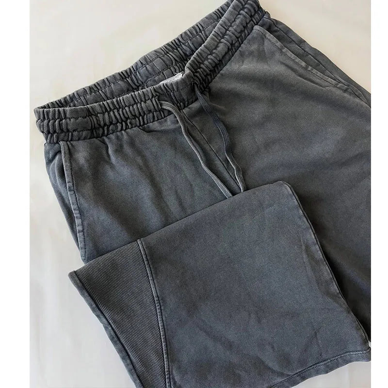 Custom Women's Wide-leg Pants Women s Pants Trouser Baggy Vintage Wash Pants for Women