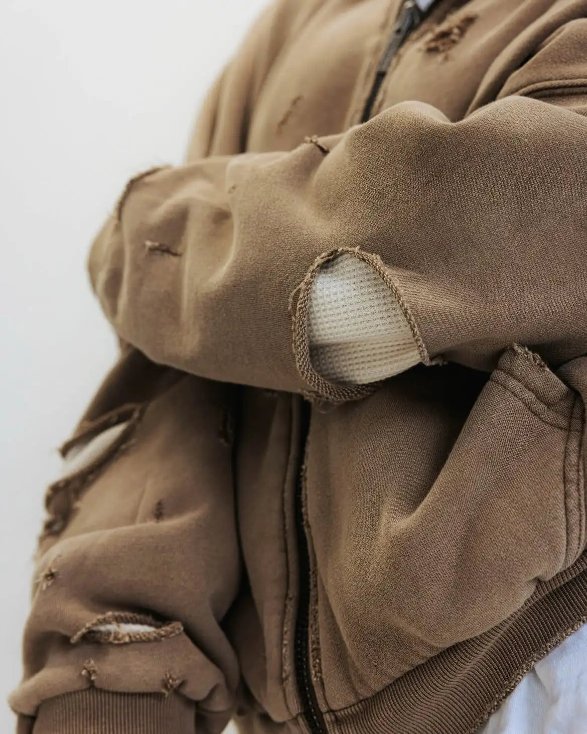 Custom Boxy Zip up Reversible Hoodie for Men Oversize Waffle Knit Lined Hoodie Unisex