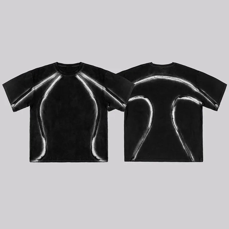 Custom Made Personalized Hip Hop T-shirt 300gsm t Shirt Oversized Cotton t Shirt for Men Cut and Sew Tshirt