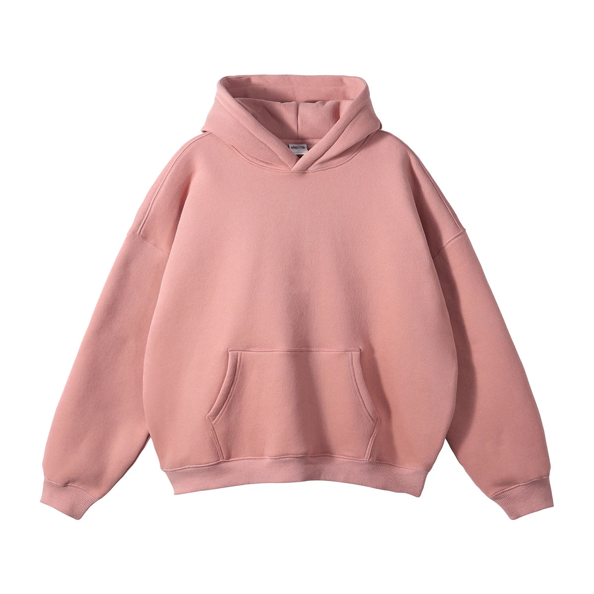 Custom Heavyweight 100% Cotton Pullover Hoodie 3D Embossed Streetwear Oversized and Hooded with Solid Pattern for Men