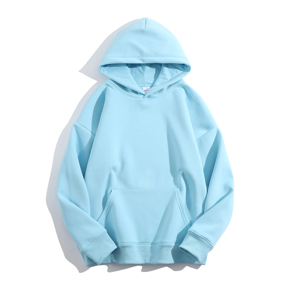 Winter 500 GSM Heavyweight Fleece 100% Cotton Oversized Unisex Embroidered Stonewashed Custom Print Logo Puff Printing Pullover
