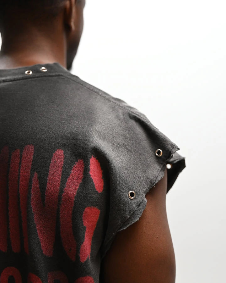 Custom Logo Streetwear tank Top Men Vintage Printed tank Top for Men Tanktop