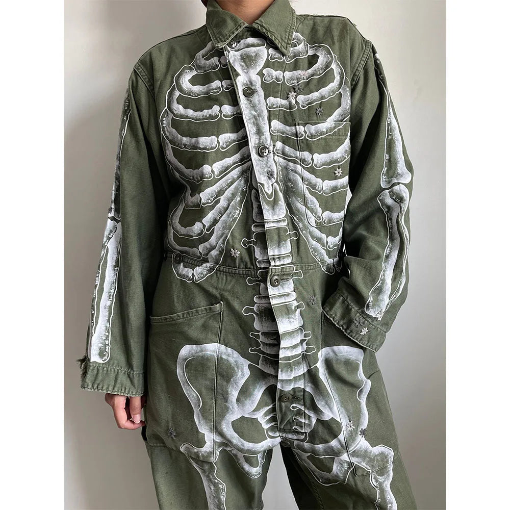 Custom Unisex Men's Denim Coveralls Jumpsuit Casual Mid Waist Heavyweight Polyester/Cotton Anti-shrink Anti-Wrinkle Zipper Fly