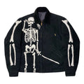 Custom Men's Winter Hooded Casual Jackets Designer Eco-Friendly Embroidery Zip-Up Jacket 100 Grams Thick Skull Pattern
