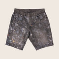 Custom Mens Fashion Rhinestone Denim Shorts for Men Designer Printed Jeans Shorts
