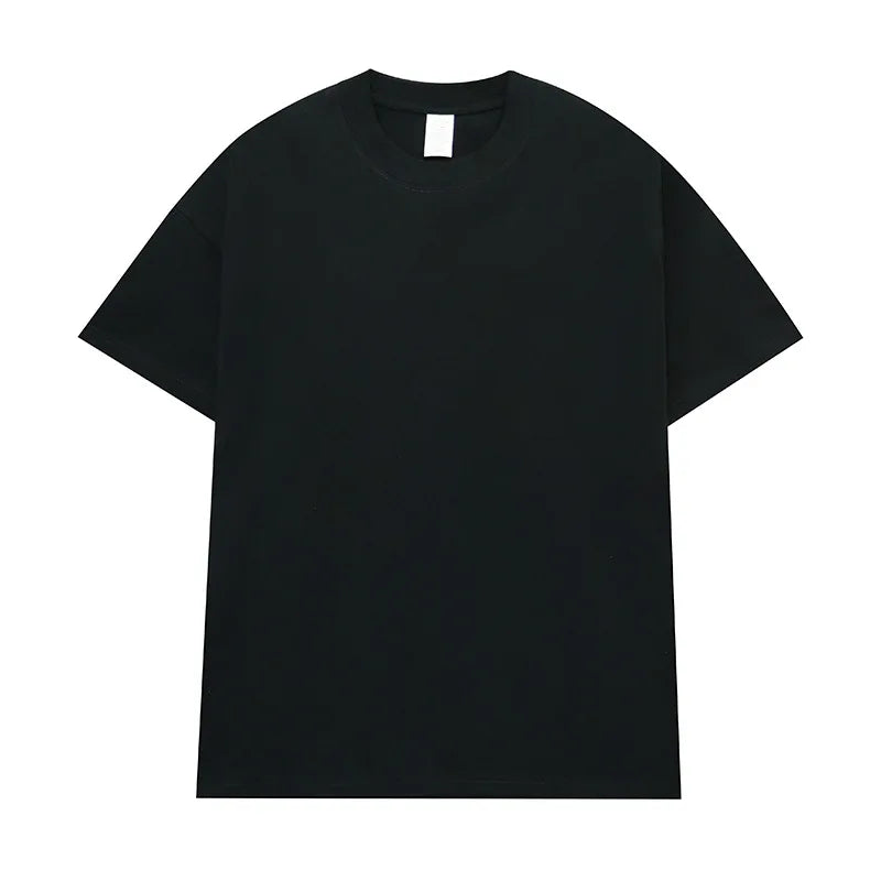 High Quality 230gsm 100% Cotton Oversized Men's Unisex Street Style Short Sleeve T-shirt with Custom Logo Puff Printing