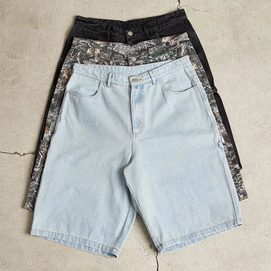 Custom Men's Denim Shorts Camo Jean Shorts Men Bermuda Shorts for Men