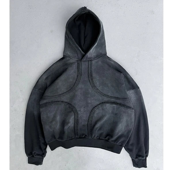 Custom Vintage Wash Hoodie Men Plain Blank Hoodies High Quality Pullover Hoodie