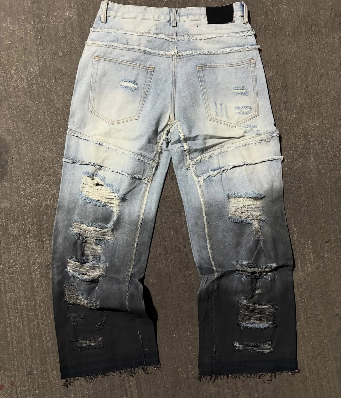 Custom Men Distressed Jeans Streetwear Ripped Denim Jeans for Men
